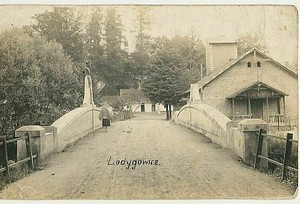 Stare zdjęcie mostu w Łodygowicach