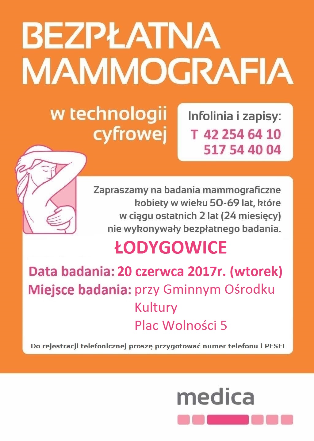 BEZPŁATNA MAMMOGRAFIA