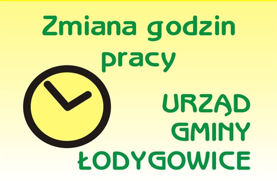 Ogłoszenie o zmianie godzin pracy Urzędu