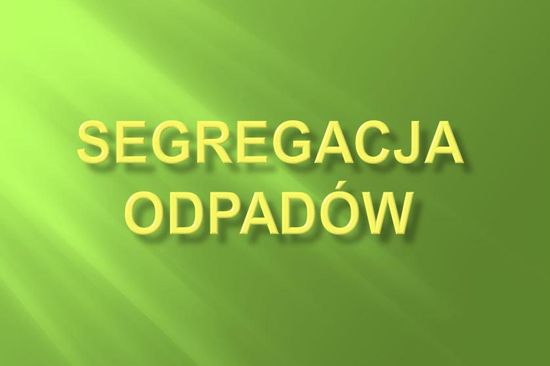 Selektywne zbieranie odpadów