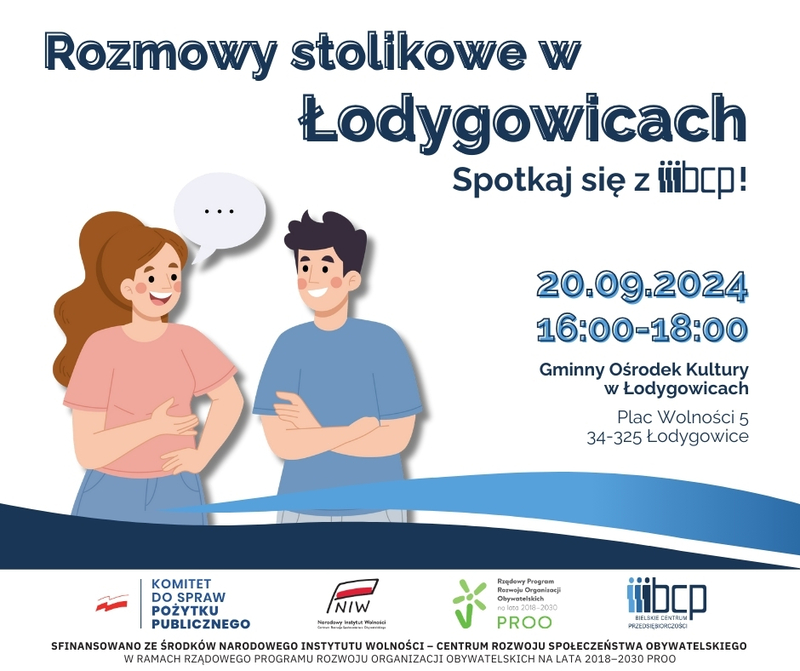 Zaproszenie na rozmowy stolikowe w Łodygowicach