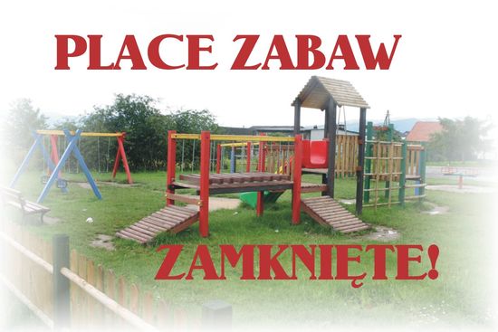 Place zabaw zostały zamknięte