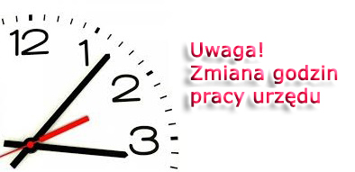 Zmiana godzin pracy referatu rozwoju, inwestycji i promocji w dniu 01.08.2024 r.