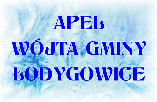 Apel Wójta Gminy Łodygowice